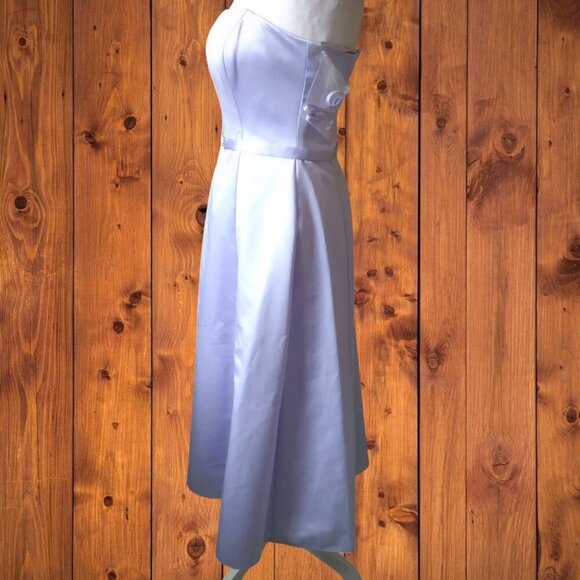 MICHAEL ANGELO SIZE 2 STRAPLESS LIGHT PURPLE PROM WEDDING FORMAL DRESS - Picture 4 of 7